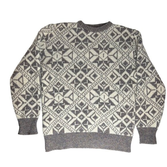Vintage Royal North Mills Wool Blend Sweater Nordic Mens‎ Large made in USA GORP - Picture 1 of 7